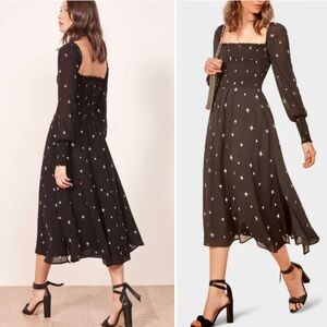 New Reformation Rowan Midi Dress
